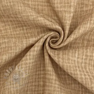 Dvoslojna gaza/muslin Vintage camel