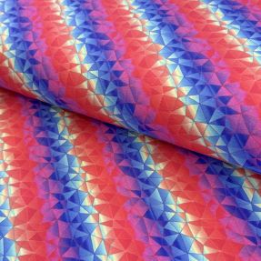 Pletenina Kaleido rainbow dark digital print