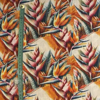Viskoza z lanom Marigold design A digital print