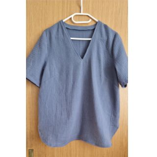 Dvojitá gázovina/mušelín jeans blue