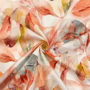 Bombažna tkanina SATIN Hawaii pink digital print