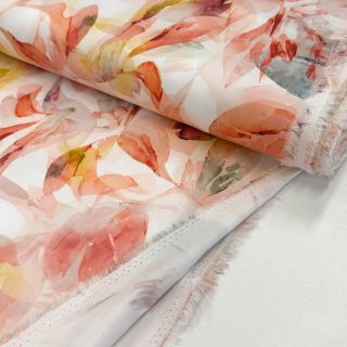 Bombažna tkanina SATIN Hawaii pink digital print