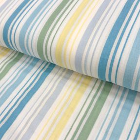 Dvoslojna gaza/muslin Beach Stripe blue