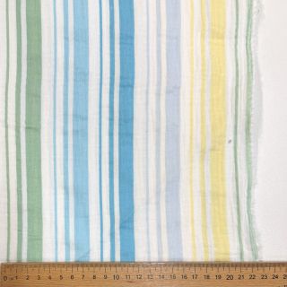 Dvoslojna gaza/muslin Beach Stripe blue