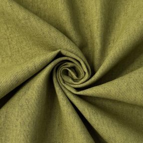Bombažna tkanina z lanom PREMIUM moss green