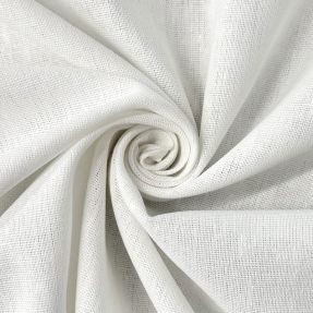 Bombažna tkanina z lanom PREMIUM white