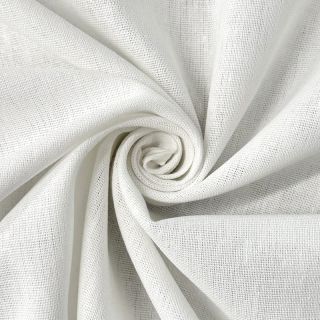 Bombažna tkanina z lanom PREMIUM white