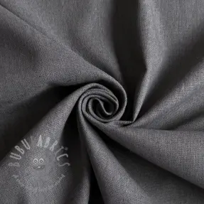 Bombažna tkanina z lanom PREMIUM dark grey