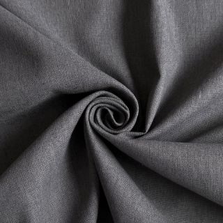 Bavlnená látka s ľanom PREMIUM dark grey