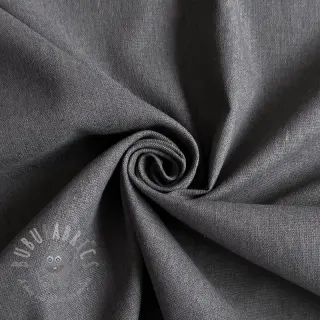 Bombažna tkanina z lanom PREMIUM dark grey
