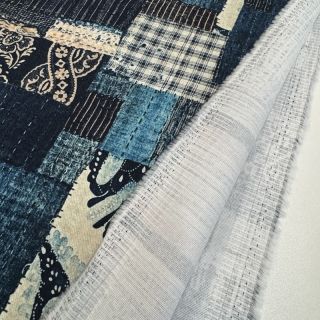 Bombažna tkanina TWILL DENIM Mix print design B