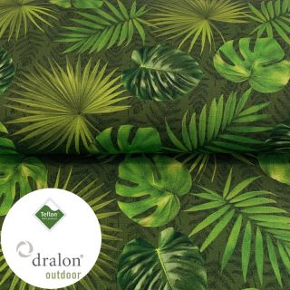 Dekorativna tkanina na prostem TEFLON LEAVES AMAZON