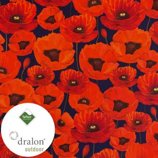 Dekorativna tkanina s teflonsko obdelavo POPPY GARDEN