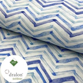 Dekorativna zunanja tkanina teflon WATERCOLOUR ZIGZAG
