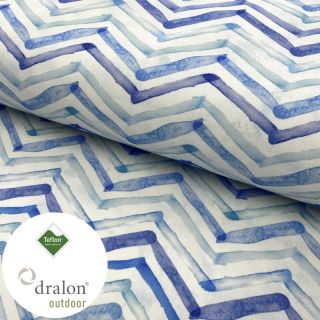 Dekorativna zunanja tkanina teflon WATERCOLOUR ZIGZAG