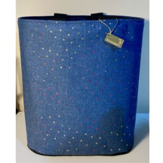 Bombažna tkanina JEANS FOIL Hearts multicolour