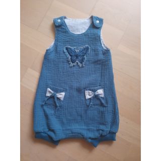 Dvostruka gaza/muslin indigo ORGANIC
