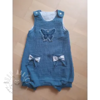 Dvostruka gaza/muslin indigo ORGANIC