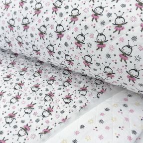Bombažna tkanina QUILTING Elisabetta roza