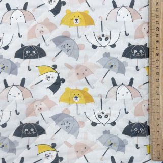 Bavlnená látka QUILTING Parapluie perle