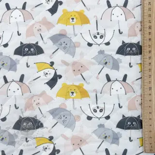 Bombažna tkanina QUILTING Parapluie perla