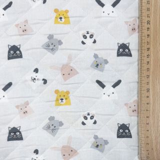 Bombažna tkanina QUILTING Parapluie perla