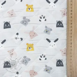 Bombažna tkanina QUILTING Parapluie perla