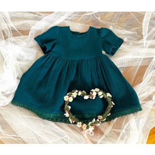 Dvojna gaza/muslin dark cyan