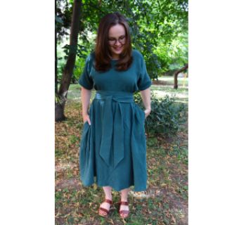 Dvojna gaza/muslin dark cyan