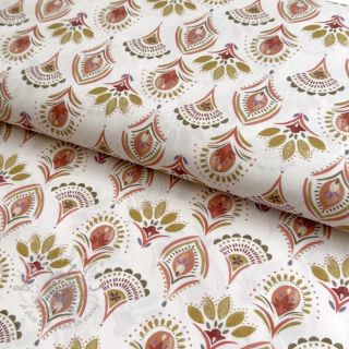 Bombažna tkanina Motiv umazano bela digitalni tisk