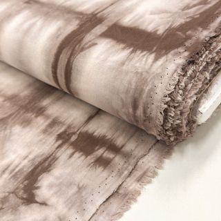 Bombažna tkanina HAND TIE DYE sivkasta