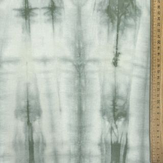 Bombažna tkanina HAND TIE DYE temno stara zelena