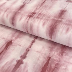 Bombažna tkanina HAND TIE DYE temno stara roza