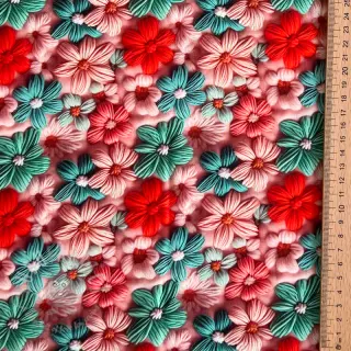 Viskoza RAYON POPLIN Knitted design D digital print