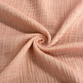 Dvojitá gázovina/mušelín MELANGE pink