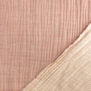 Dvojna gaza/muslin MELANGE pink