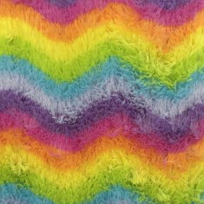 Umetno krzno RAINBOW Stripes multi