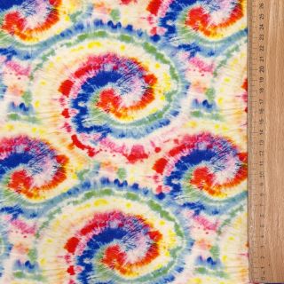 Úplet VISCOSE LYCRA HEAVY Tie dye design A digital print