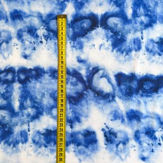 Úplet VISCOSE LYCRA HEAVY Indigo design A digital print