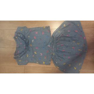 Bombažna tkanina JEANS FOIL Unicorn light blue