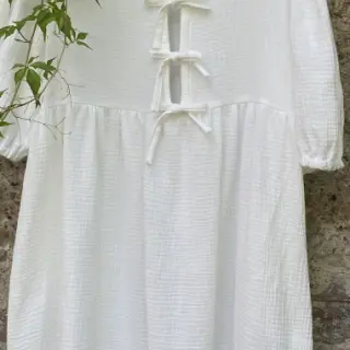 Dvostruka gaza/muslin ecru ORGANIC