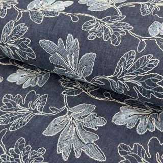 Bombažna tkanina JEANS EMBROIDERY Lisa design B