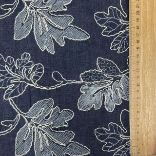 Bombažna tkanina JEANS EMBROIDERY Lisa design B