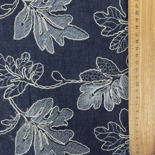 Bombažna tkanina JEANS EMBROIDERY Lisa design B
