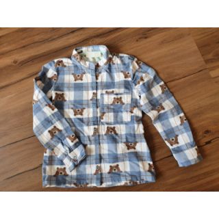 Bombažna tkanina FLANNEL Bear check jeans