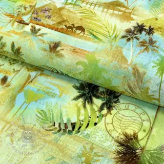 Viskoza z lanom Egypt design A digital print