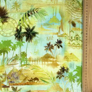 Viskoza z lanom Egypt design A digital print