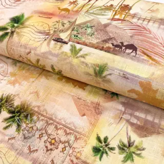 Viskoza z lanom Egypt design B digital print