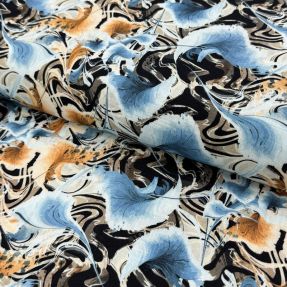 Lan viskoza Paint chaos design A digital print
