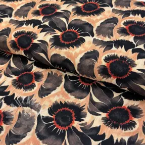 Viskoza z lanom Sunlower design B digital print
